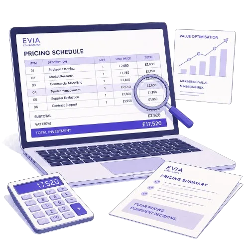 Illustration of pricing schedule and value optimisation for Stage 4 Pricing